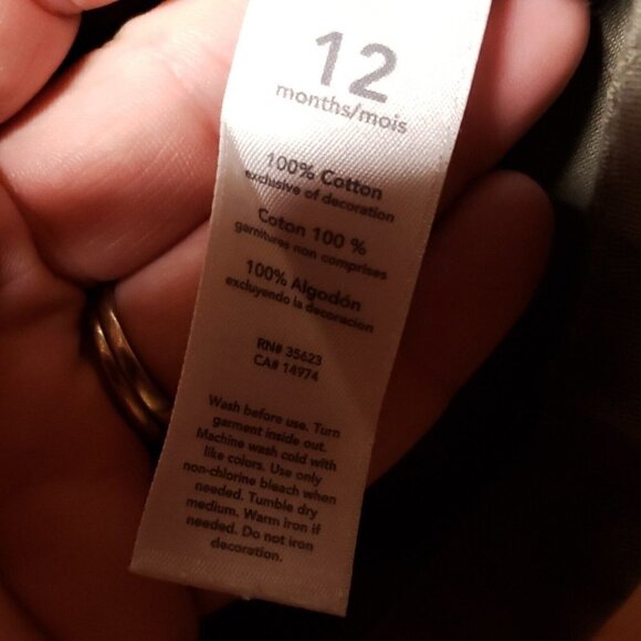 Carters Toddler Girls Army Green Jacket With Patches 12 Months - Picture 5 of 5